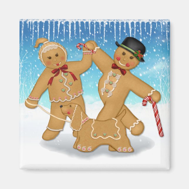 Gingerbread Trio Magnet (Front)
