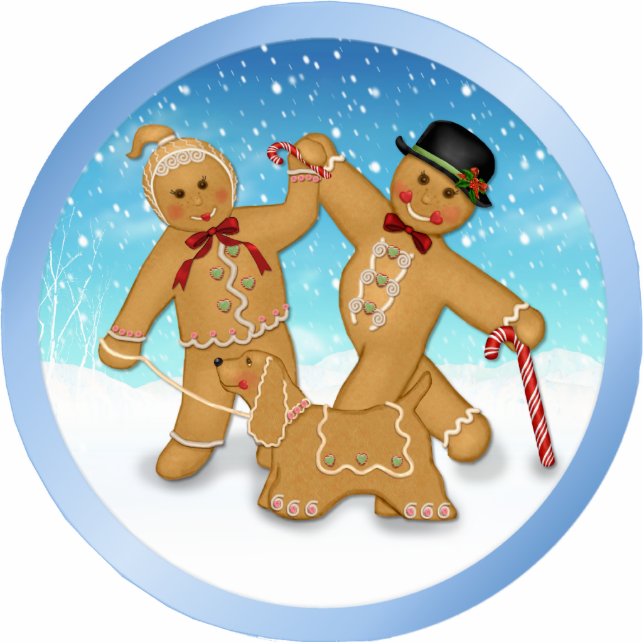 Gingerbread Trio Ornament (Front)