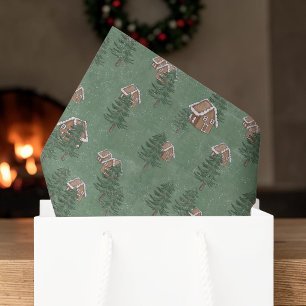 Gingerbread Village Christmas Tissue Paper
