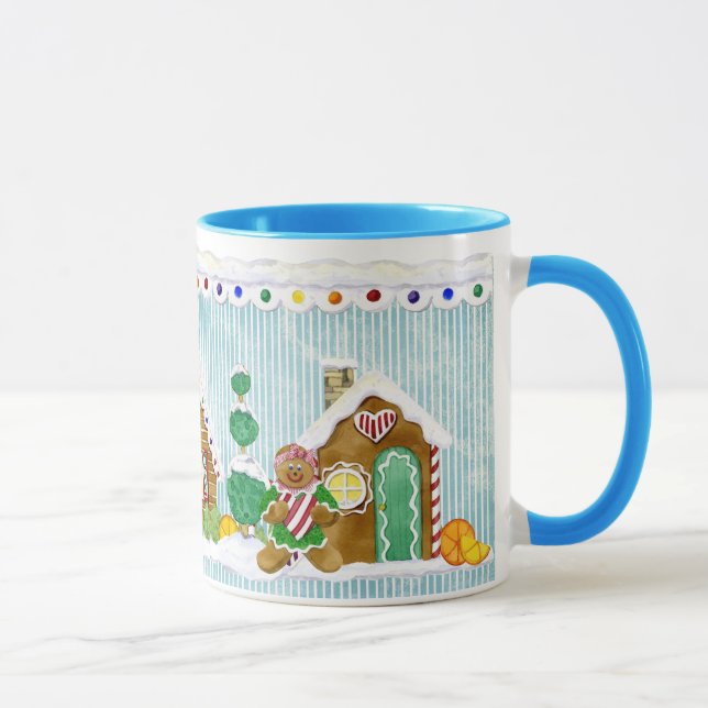 Gingerbread Village Cottages n People Coffee Cup (Right)