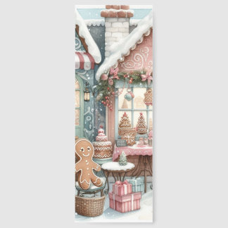 Gingerbread Village Shop House Bookmarks