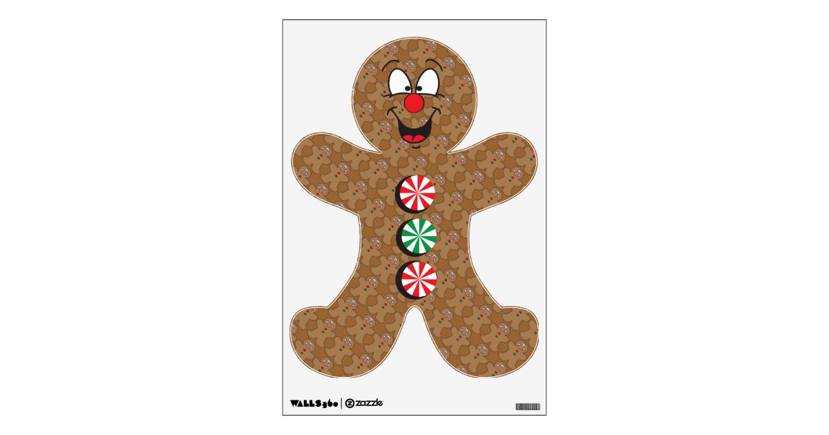 Gingerbread Wall Decal Zazzle