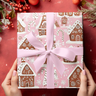 Gingerbread Winter Wonderland Wrapping Paper Sheets