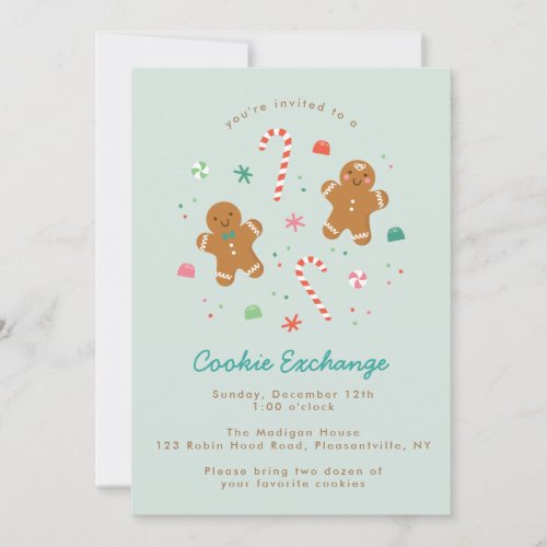 Gingerbread Wishes invitation