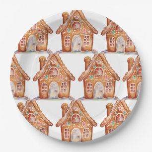 Gingerbread Wishes Paper Plates