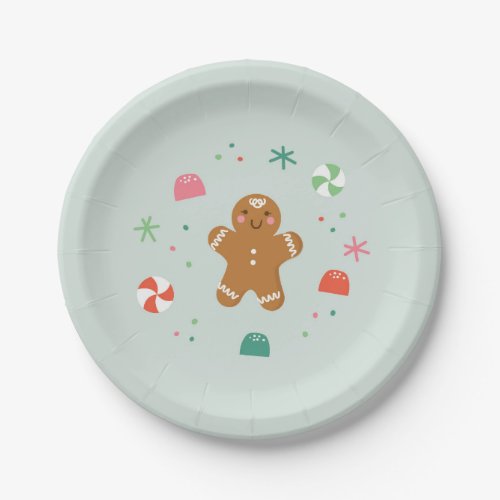 Gingerbread wishes paper plates