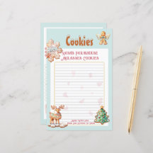 Gingerbread Wishes Vintage Farmhouse Recipe Page