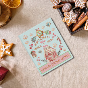 Gingerbread Wishes: Watercolor Holiday Cookies Mini Binder