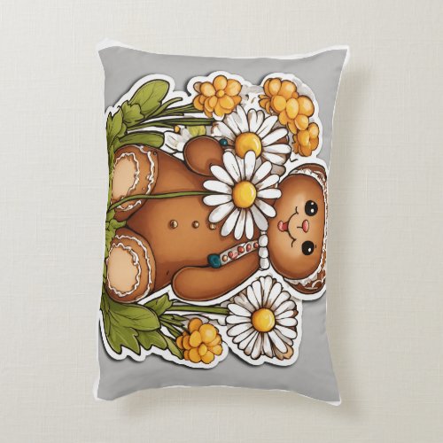 gingerbread woman pillo accent pillow