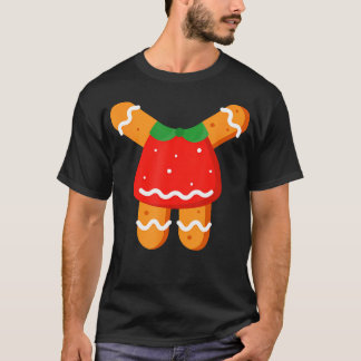 Gingerbread Women Girls Body Costume Halloween Or T-Shirt