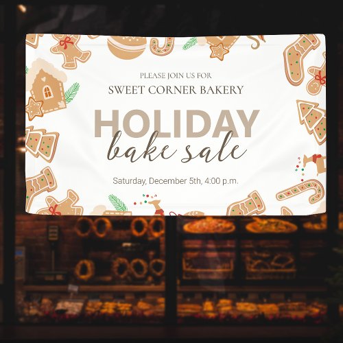 Gingerbread Xmas Bakery Holiday Sale Banner