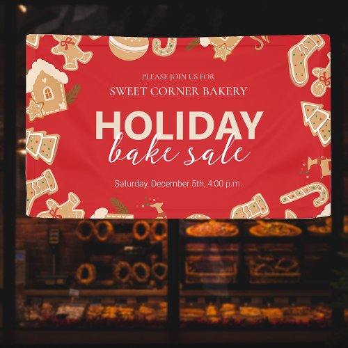 Gingerbread Xmas Bakery Holiday Sale Banner