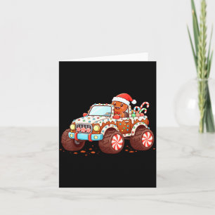 Gingerbread Xmas Candy Truck Funny Christmas Bakin Card