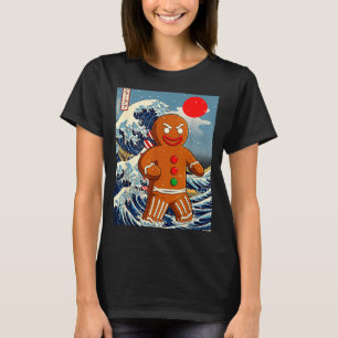 Gingerbread-zilla Vintage Japanese Art Funny Chris T-Shirt