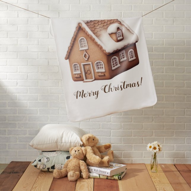gingerbreadhouse Christmas blanket (In Situ)