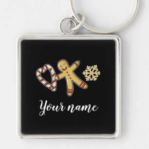Gingerbreadman Love Keychain