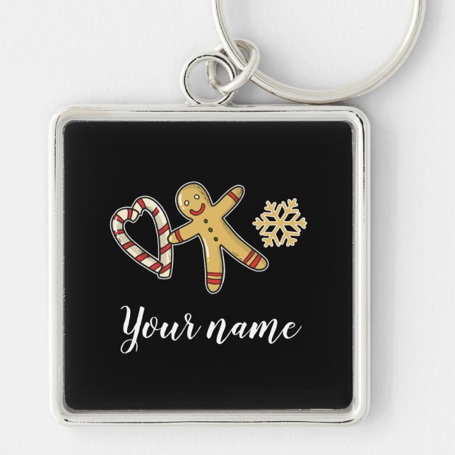 Gingerbreadman Love Keychain (Front)