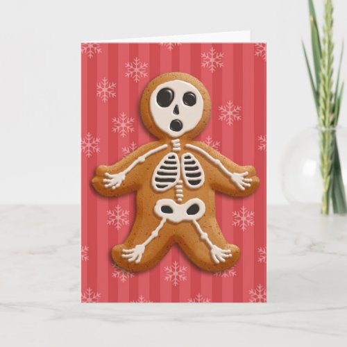Gingerdead Man blood Holiday Card