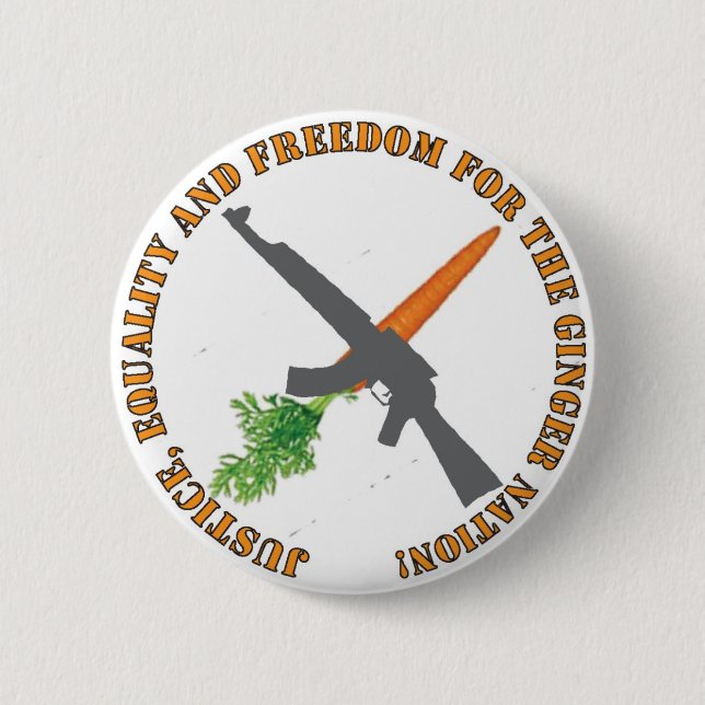 ¡Gingerista! Pinback Button (Front)