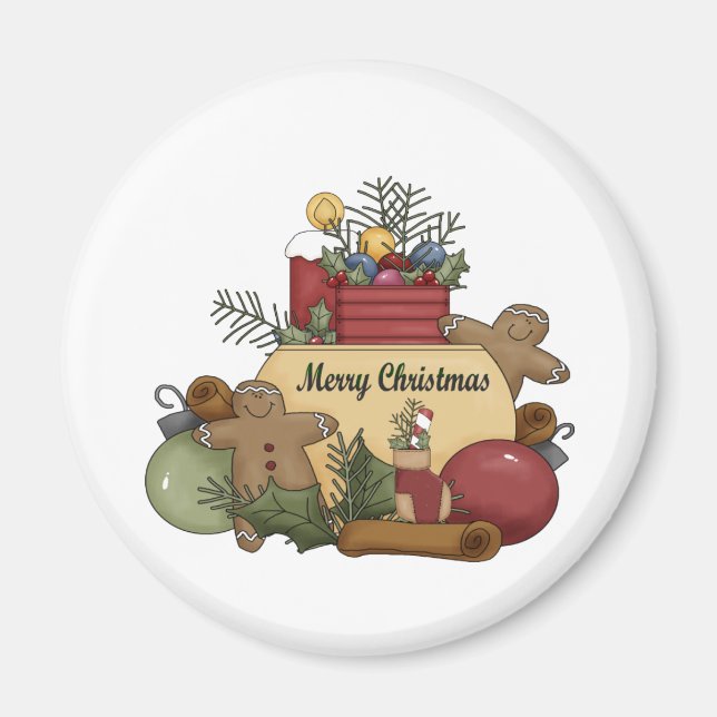 Gingerman Christmas Magnet (Front)