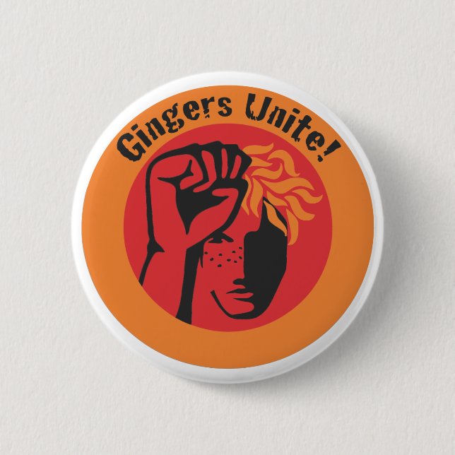 Gingers Unite! Button (Front)