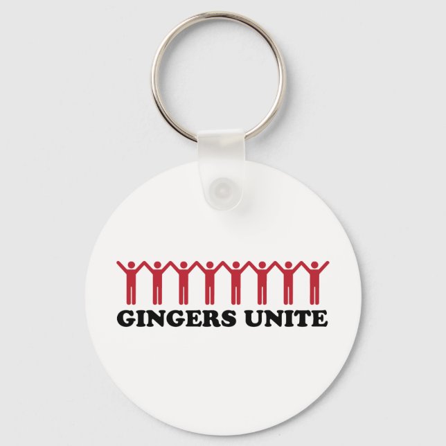 Gingers Unite Keychain (Front)