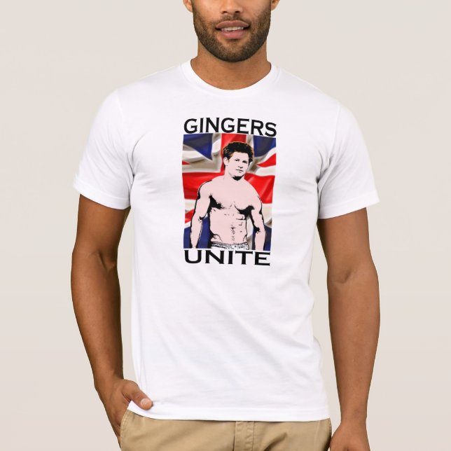 GINGERS UNITE PRINCE HARRY UK ROYAL GINGER T-Shirt (Front)