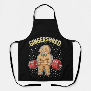 Gingershred Christmas Gingerbread Gym Bodybuilding Apron