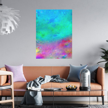 Gingezel Meadow Abstract Generative Art Print by Gingezel at Zazzle