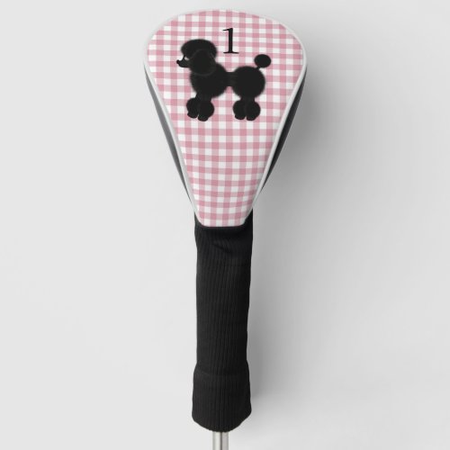 Gingham and Poodle with Number Driver Cover