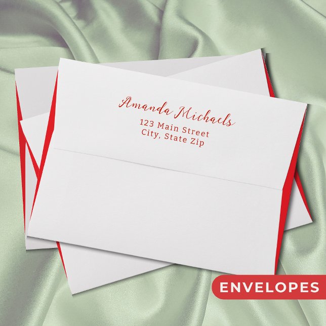 Gingham Apple Red  Envelope (Creator Uploaded)