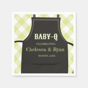 Gingham Bbq Baby shower Napkins