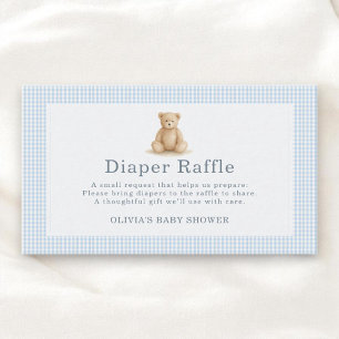 Gingham Bearly Wait Teddy Bear Books For Baby  Enclosure Card