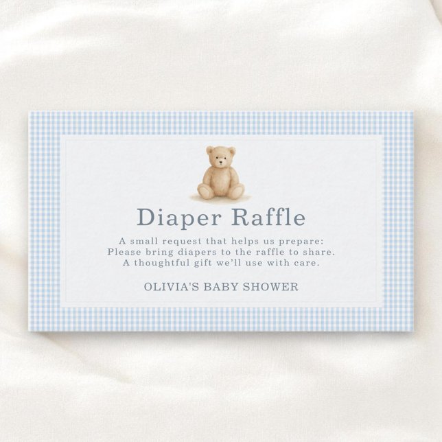 Gingham Bearly Wait Teddy Bear Books For Baby  Enclosure Card (Creator Uploaded)