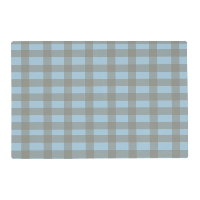 Gingham Blue  Placemat (Front)