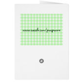 gingham cat paw - green (Back)