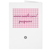 gingham cat paw - pink (Back)