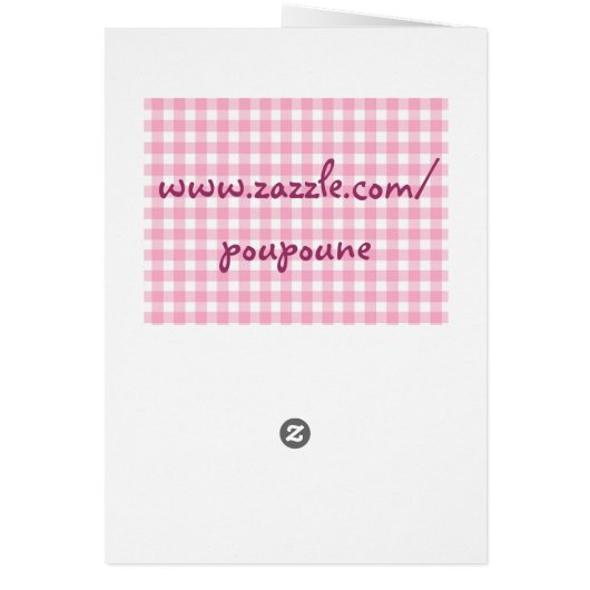 gingham cat paw - pink (Back)