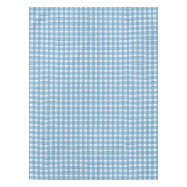Gingham Charm Blue Tablecloth (Front)
