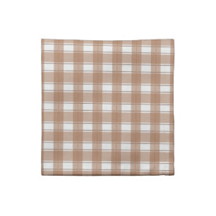 Gingham Charm Brown Cloth Napkin