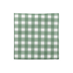 Gingham Charm Green Cloth Napkin