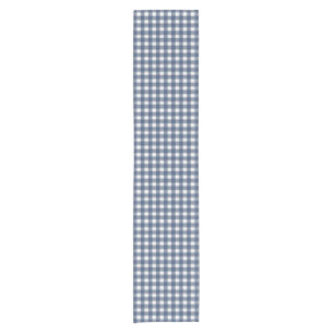 Gingham Charm Navy Short Table Runner