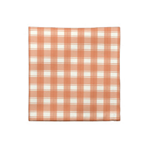 Gingham Charm Orange Cloth Napkin