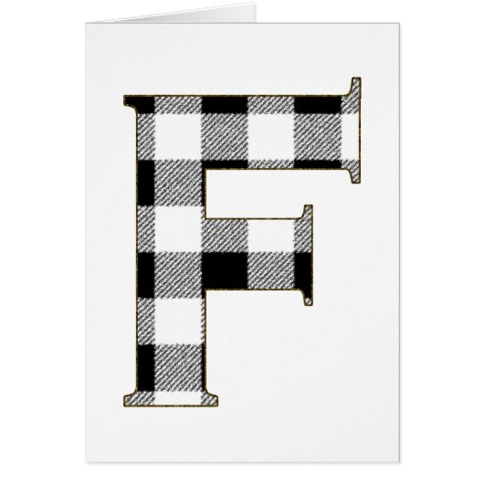 Gingham Check F Cards (Front)