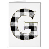 Gingham Check G Cards (Front)
