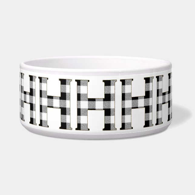 Gingham Check H Bowl (Front)