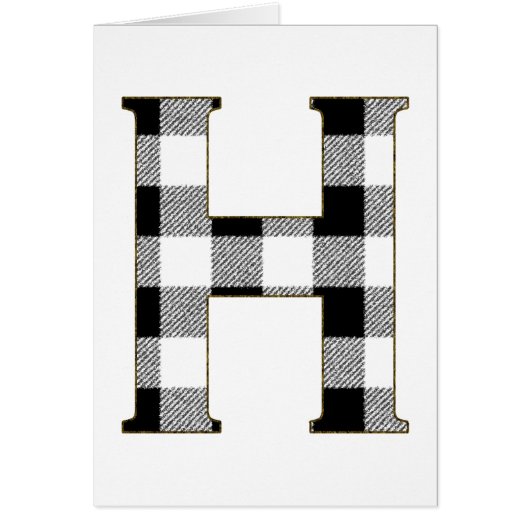 Gingham Check H Cards (Front)