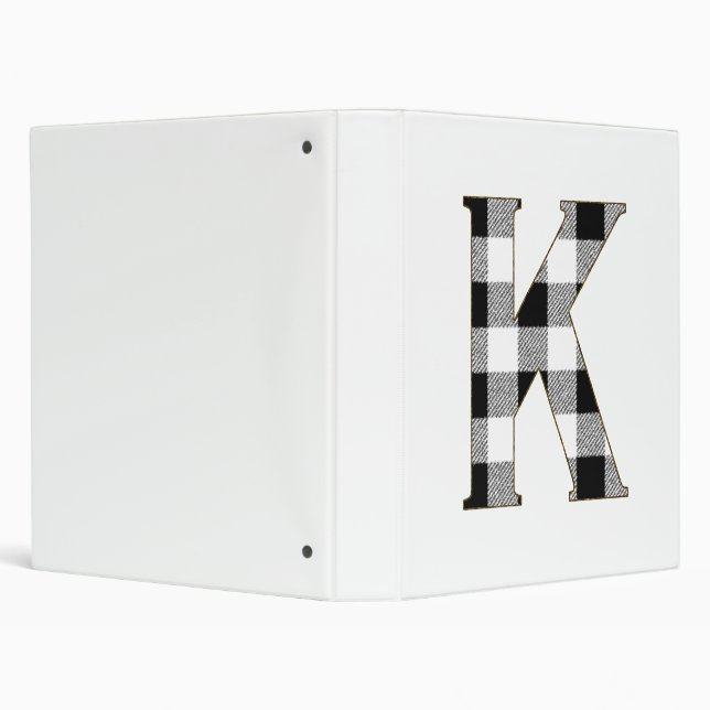 Gingham Check K 3 Ring Binder (Background)