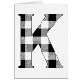 Gingham Check K Cards (Front)