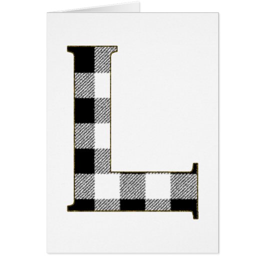 Gingham Check L Cards (Front)